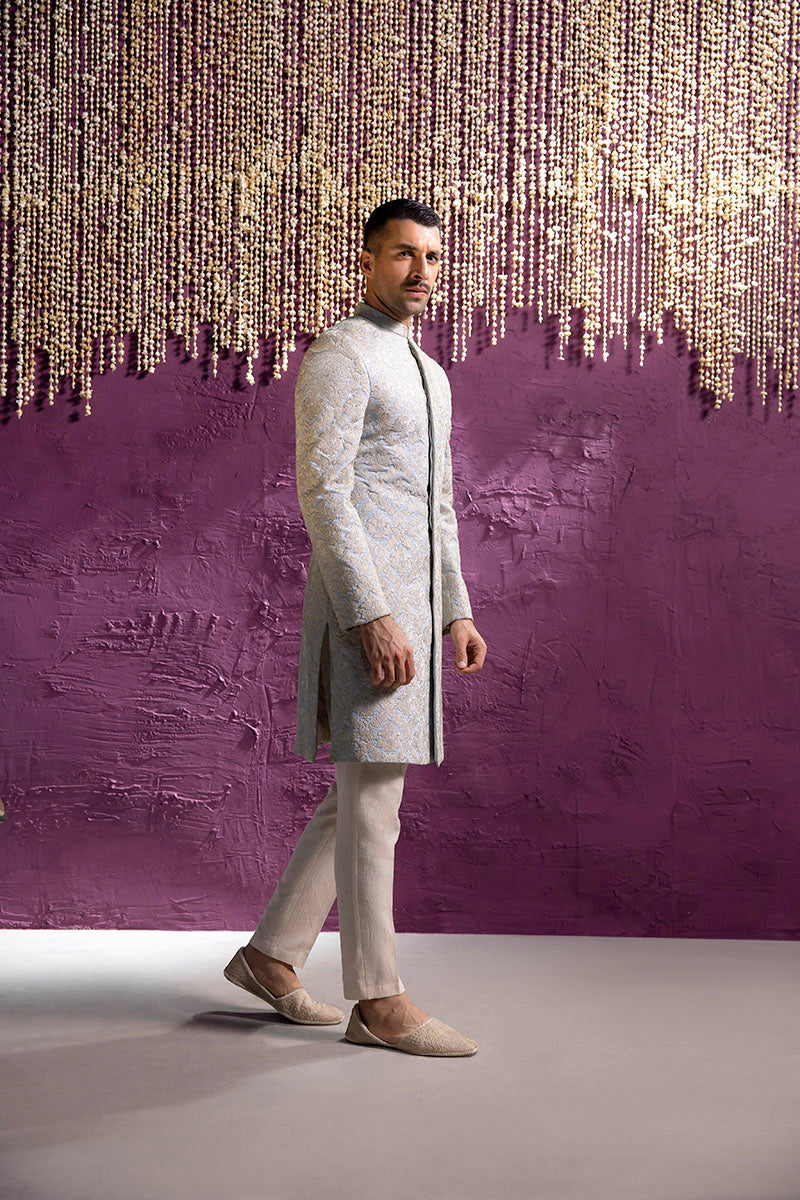 SKY BLUE SHERWANI