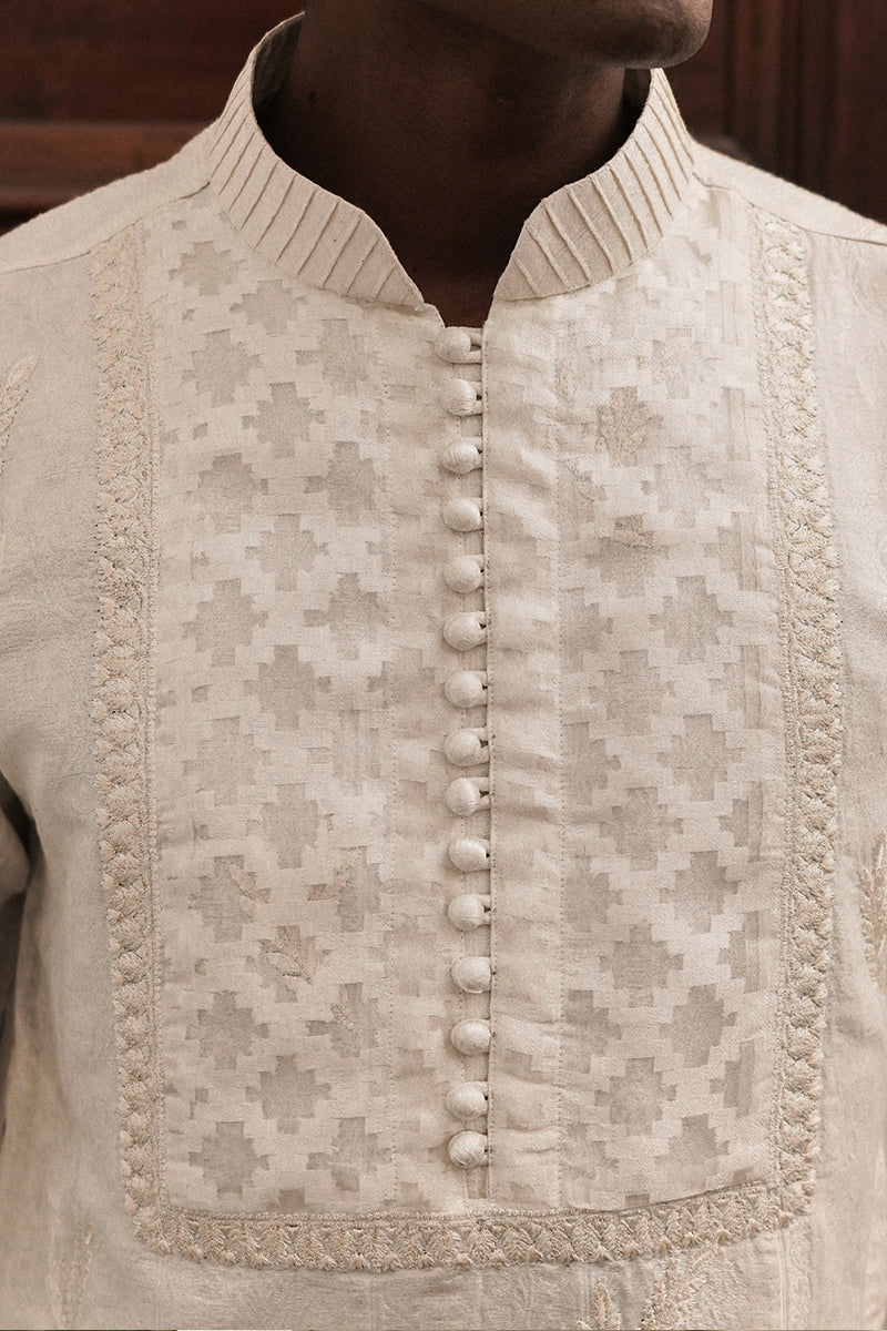 Pearl White Kurta Trouser