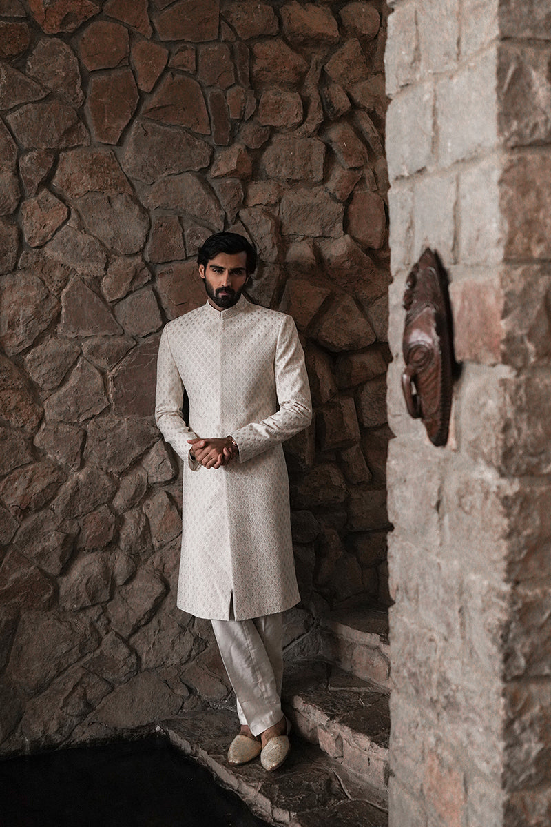 White Sherwani for men