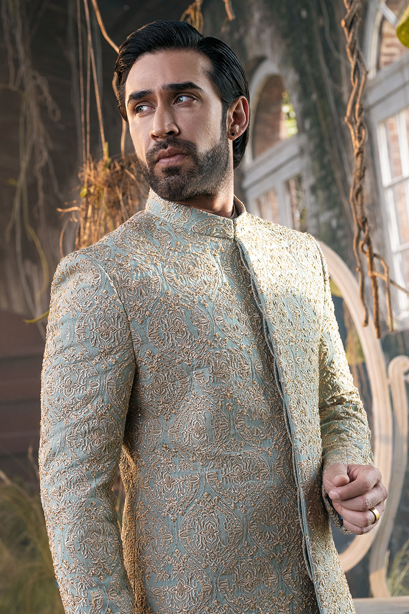 SAGE GREEN SHERWANI
