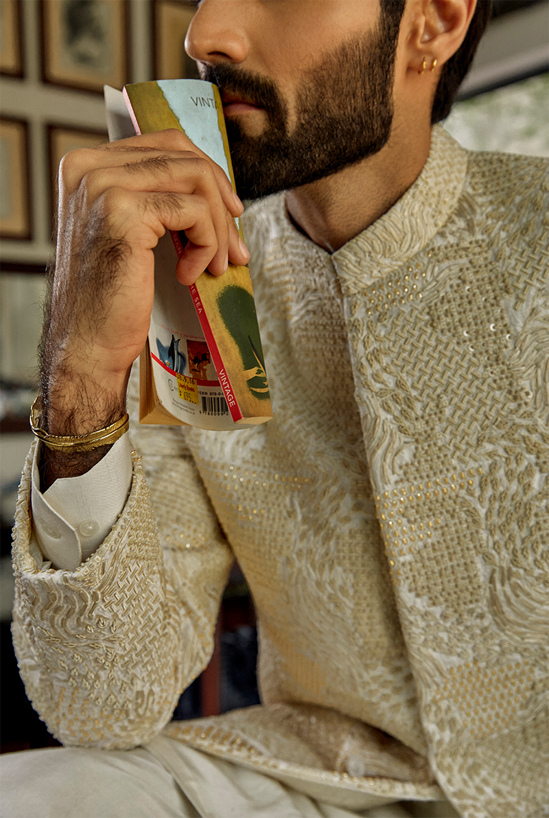 SAND GOLD SHERWANI
