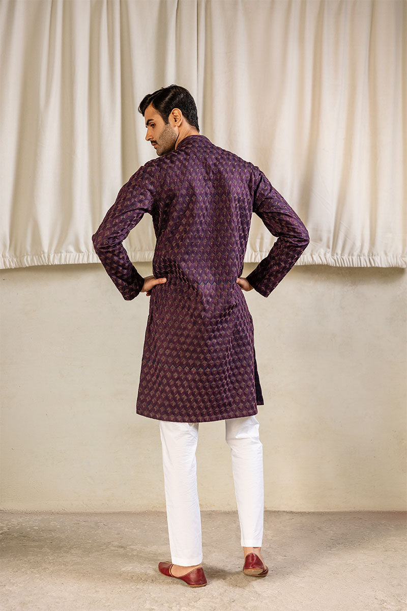 PURPLE KURTA PAJAMA