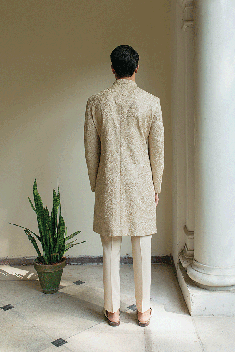 CHAMPAGNE GOLD SHERWANI